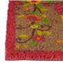 Relaxdays Paillasson Fibres de Coco Tapis Hibou 60 x 40 cm antidérapant Caoutchouc PVC, Marron
