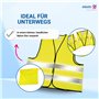 elasto form Set de 5 gilets jaunes de sécurité routière certifiés EN ISO 20471 - un gilet de sécurité pour chaque passager !