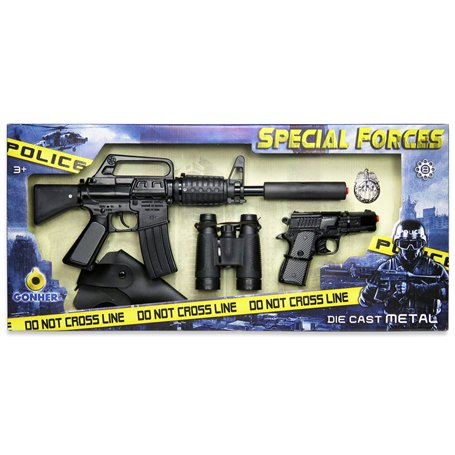 GONHER - 4466 - Jeu De Tir - Set Police - Fusil + Pistolet - Special Force