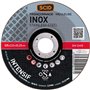 Disque à tronçonner l'inox SCID - Moyeu plat - Diamètre 115 mm - Alésage 22,2 mm