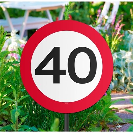 CREATIVE Panneau de signalisation 40ème fête de Jardin