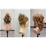 yiliusu Tête à coiffer 100 % cheveux naturels 56 cm