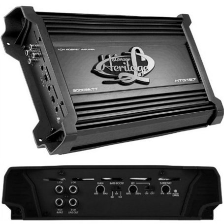 AMPLIFICATEUR LANZAR HTG157 HTG 157 1 Canal MONOPHONIQUE DE 1500 Watt RMS À 2 OHM ET 3000 Watt Max Excellent pour SUBWOOFER ET F