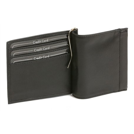 LEAS Portefeuille avec clip pour billets Pinces à billets Money Clip avec compartiment pour la monnaie aligner