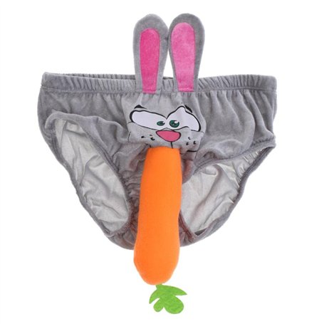 chiwanji Hommes Slip Lapin Carotte sous-vêtement Drôle Cadeau pour Enterrement de Mariage