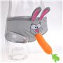 chiwanji Hommes Slip Lapin Carotte sous-vêtement Drôle Cadeau pour Enterrement de Mariage, Gris, 1 unité, Une Taille, FR/ES, Bas