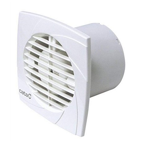 Cata Modèle B12 série Timer | Minuterie électronique entre 3 et 15 min | Extracteur d'air pour salle de bain | Blanc | Classe B