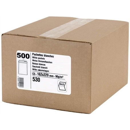 GPV - Boite de 500 Pochettes - Format C5 (162x229 mm)