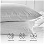 Pikolin Home -Taie d'oreiller 100 % coutil coton avec taie lavable, traitement anti-rétrécissement et totalement respirante
