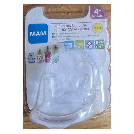 MAM Babyartikel 62840500 Ultra-Soft Tétine pour gobelet