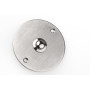 HUBER bouton de sonnette en métal - bouton de sonnette I en laiton chromé - bouton-poussoir