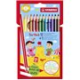 STABILO Crayons de couleur triangulaires épais - 12 + 1 promo