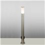 Lampadaire élégant 2 prises luminaire inox IP44 éclairage jardin terrasse éxtérieur