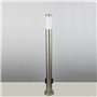 Lampadaire élégant 2 prises luminaire inox IP44 éclairage jardin terrasse éxtérieur