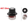 sourcing map 4K7 Ohm Potentiomètre rotatif à film de carbone avec diamètre avec bouton, WTH118-1A 2W