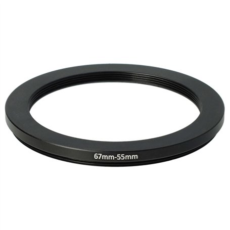 vhbw Bague d'adaptation de Filtre Step-Down de 67 mm vers 55 mm pour Objectif d'appareil Photo - Réducteur