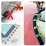 ilauke 100PCS Clips Pinces DIY 2.7 * 1.0 * 1.5cm Couture en Plastique pour Reliure Patchwork Crochet Tricot Artisanat Couleurs A