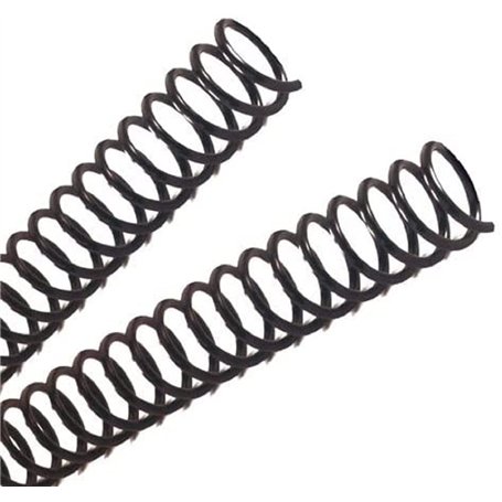Spirales à reliure DHP 5:1 100 unités métal noir A4