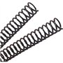 DHP Lot de 100 spirales pour reliure Noir A4 Métal Ø 14 mm