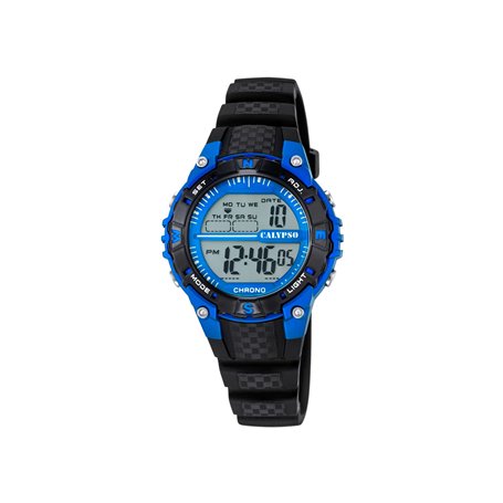 Calypso Montre pour Enfants K5684/5 Digital Crush Boîtier en Plastique Multi Bracelet en Plastique Noir
