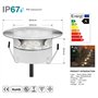 Spot Encastré en DC12V IP67 Etanche Ø60mm Acier Inoxydable Exterieur luminaire