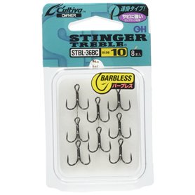 Owner Stinger Hameçons triples sans ardillon STBL-36BC pour la pêche (#10) Owner Stinger Hameçons triples sans ardillon STBL-36BC pour la pêche (#10)