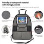 ALTABEBE Deluxe Organisateur Siège Arrière de Voiture avec Poche pour Tablette, Gris Foncé