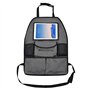 ALTABEBE Deluxe Organisateur Siège Arrière de Voiture avec Poche pour Tablette, Gris Foncé