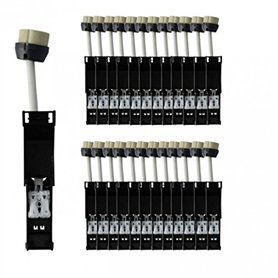 Lot de 25 douilles GU10 céramique avec connecteur AUTOMATIQUE - norme CE Lot de 25 douilles GU10 céramique avec connecteur AUTOMATIQUE - norme CE