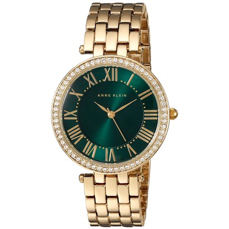 Anne Klein Montre-Bracelet de qualité supérieure pour Femme avec Cristaux dorés