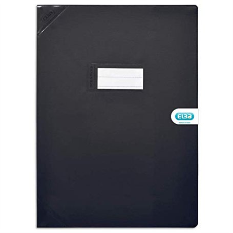 Protège-cahier opaque noir Strong life - ELBA - 17x22 cm