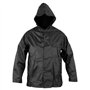 Anti Pluie Combinaison Blouson Pantalon hommes Dames Capuche Impermeable Noir S