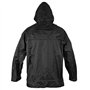 Anti Pluie Combinaison Blouson Pantalon hommes Dames Capuche Impermeable Noir S