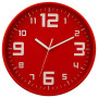 Atmosphera Horloge Pendule Murale silencieuse - Diamètre 30 cm - Coloris Rouge