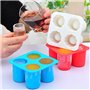 4 Coupe Forme Silicone Shooter Verre Moule À Glaçons