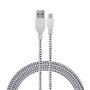 Cable USB micro GOTO Design 1M en nylon tressé pour smartphones android