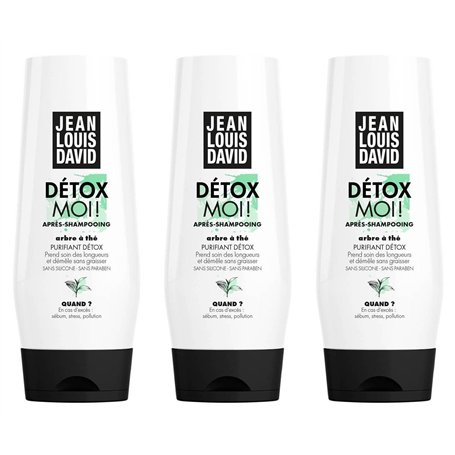 JEAN-LOUIS DAVID Détox Moi! Après Shampooing Purifiant Détox - 200 ml - Lot de 3