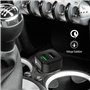 TechStone Chargeur de Voiture Quick Charge 3.0 Double Port USB Adaptateur Portable 36W pour téléphone XS/Max/XR/X/8/7/6/Plus, Ga