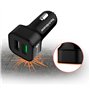 TechStone Chargeur de Voiture Quick Charge 3.0 Double Port USB Adaptateur Portable 36W pour téléphone XS/Max/XR/X/8/7/6/Plus, Ga
