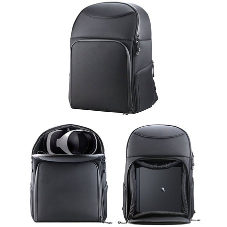 Navitech robuste transport noir sac à dos/sac à dos/cas compatible avec PS4 Pro et PSVR