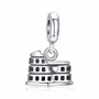 Pendentif Colisée de Rome en argent sterling 925 pour bracelet à breloques européens