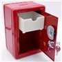 Tirelire en métal en Forme de Coffre Fort avec Clef – Rouge