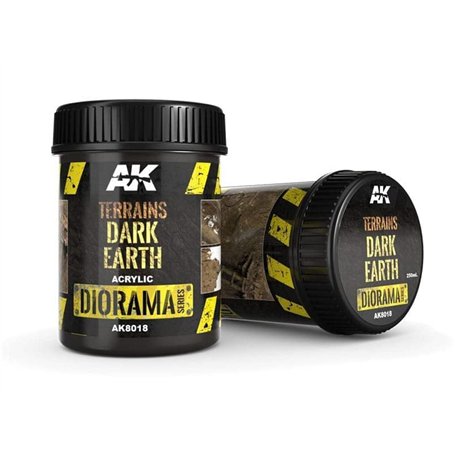 (AK8018) - AK Interactive Terrain 250ml - Dark Earth