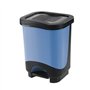 Tontarelli – Poubelle a pédale 25L Idea Noir/Bleu