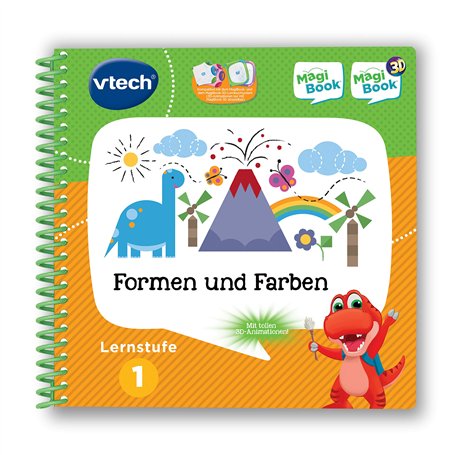 VTech Magibook 80–480504 – Livre éducatif Niveau 1 – Formes et Couleurs