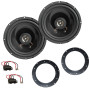 Haut-parleurs Enceintes adaptateurs Speakers 165 mm pour voiture compatible avec Audi Q3