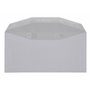 lot de 500 Petites Enveloppes Courrier DL avec fenêtre 45 x 100 - papier velin blanc 80g/m² format 110 x 220 mm une enveloppe bl