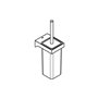 GROHE 40857000 Selection Cube Porte-balai de WC, Chrome