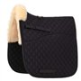 Merauno Véritable tapis de selle en laine d'agneau - Tapis de selle - Tapis de dressage et d'événement de printemps avec laine d