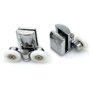 Alliage Twin pour porte de douche Rouleaux coureurs de – Lot de 4 – supérieur et inférieur (2top + 2bottom) (23MM)